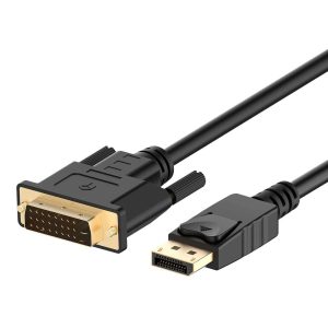 2m DisplayPort (M) to DVI (M) Cable 1080P Full HD Black