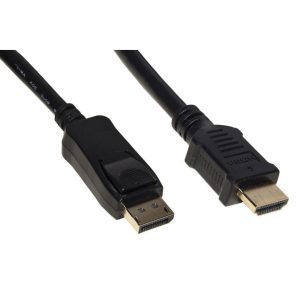 Displayport to HDMI Cable 4kx2k 30z, M/M, Gold-Plated Contacts 3mt