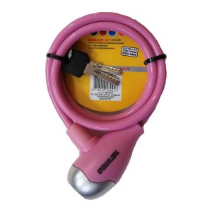 Colorful Bicycle Anti-Theft Lock with Key and Lock, Blue