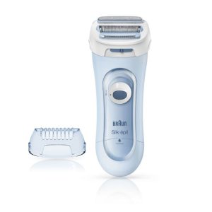 Braun Silk-epil Lady Shaver Wireless Wet & Dry electric shaver for women, trimmer and peeling system, Blue