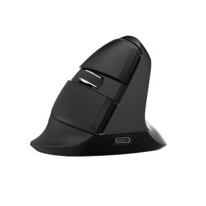 Delux Wireless Vertical Mouse BT+2.4G RGB 4000DPI, Iron Gray