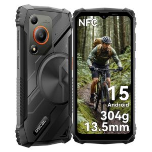 OSCAL MARINE 1 Rugged Smartphone Android 15, 12GB+128GB/2TB Unbreakable Phone, 6.56'' HD+ 90Hz, Black