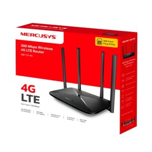 Mercusys MB115-4G &ndash; 300 Mbps Wireless 4G LTE Router | SIM Plug & Play | Wi-Fi N 300 Mbps | Up to 32 Devices