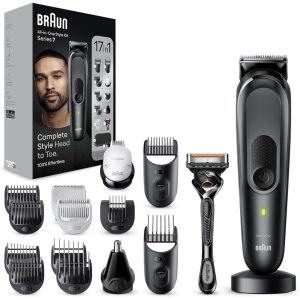 Braun Series 7 All-In-One Beard Care Bodygroomer Set, 17-in-1