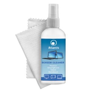 Atlantis Spray Bottle Monitor Cleaner 100ml + Microfiber Cloth 20x20 cm