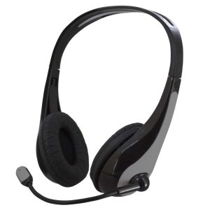 Atlantis Land VA5100-G Mono Headset | 3.5mm Wired Professional Audio with Adjustable Microphone
