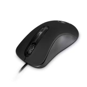 Atlantis Mouse optical 3-button with usb scroll, Rubber Coated Black