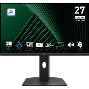 MSI PRO MP275PG 27 Inch Full HD IPS Monitor, 1920x1080 Resolution, 100Hz Refresh Rate, 1ms MPRT Response, HDMI 1.4b,