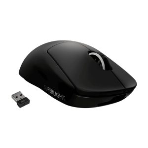 Logitech G PRO X SUPERLIGHT - Ultralight Wireless Gaming Mouse, HERO 25K Sensor, 25,600 DPI, 5 Programmable Buttons, Long Battery Life, Compatible with PC/Mac, Black