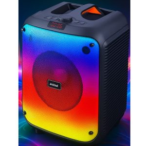 Andowl Q-YX5527 Portable Bluetooth Karaoke Speaker Wired Microphone