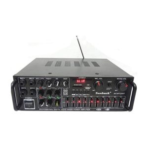 Andowl Professional Audio Amplifier 2x150W Karaoke, FM, Bluetooth 5.1, MP3, USB
