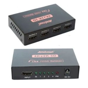 Andowl 4-port HDMI splitter 4k ultraHD