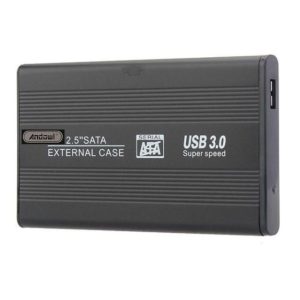 Andowl 2.5 inch HDD enclosure portable personal storage