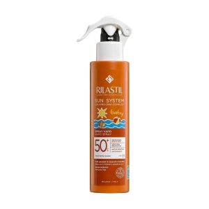 Rilastil Sun System Spray Baby, Vapo, Body Emulsion, Light Texture, for Sensitive Skin of Newborns and Children SPF 50+ Very High Protection, 200ml