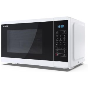 Sharp Microwave with Grill 900 W, 25L, 11 Power Levels, Digital Control, White