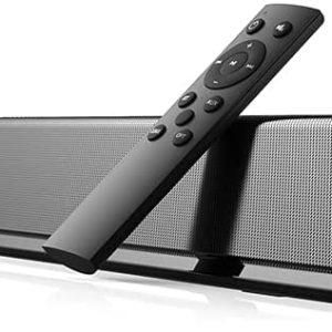 Soundbar 40 in / 100.6 cm with Display Screen, Bluetooth Speaker with and Without TV Cable (2 Woofers, Two Connection Methods, Ready to Wall Mount)