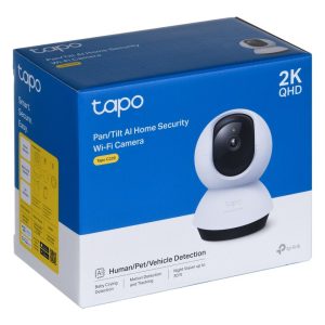 TP-Link Tapo Pan/Tilt Smart Security Wi-Fi Camera, 2K, QHD