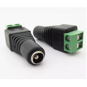 CCTV DC Power Female Jack 5.5x2.5mm 2.5mm Free Solder Terminal Connector