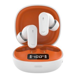 Wesdar TWS1002 Wireless Earbuds &ndash; Bluetooth 5.3, LED Battery Display, Touch Control, Noise Reduction, Hi-Fi Stereo - WHITE