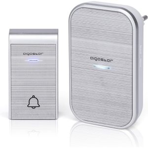 Aigostar doorbell, waterproof portable wireless bell set, doorbell kit, wireless