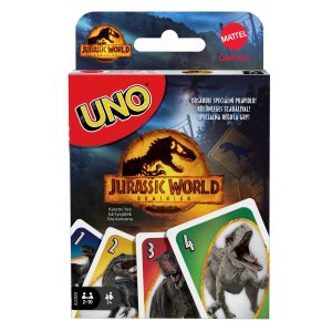 Mattel Games UNO Jurassic World Dominion, Card Game for Children 7+ Years, Exclusive