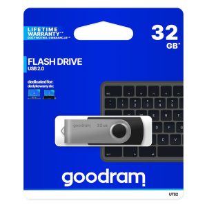 32GB GoodRam Flash Drive USB 3.2 Pendrive UTS3 Black