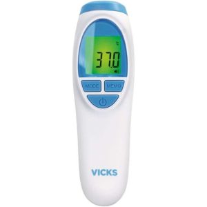 Vicks Infrared Forehead Non-Contact Thermometer, Clinically Tested Precisionr for Babies, Children and Adults