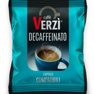 Verzi 50 Capsules Compatible with Nespresso Machine, Decaffeinated Coffee