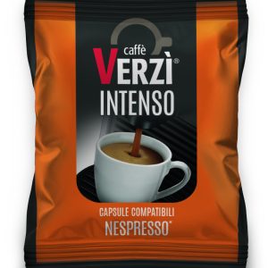Verzi 50 Capsules Compatible with Nespresso Machine, Aroma Intenso Coffee