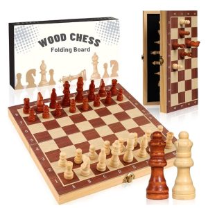 Magnetic Chess Board Wood with Strong Magnetic Closure