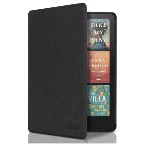 CoBak Case for 7" Kindle Paperwhite 12th Generation 2024 Brand New Smart Cover with Auto Sleep Wake Feature, Black