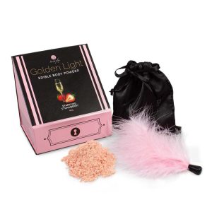 Sparkling Strawberry Edible Powder & Feather Tickler Kit