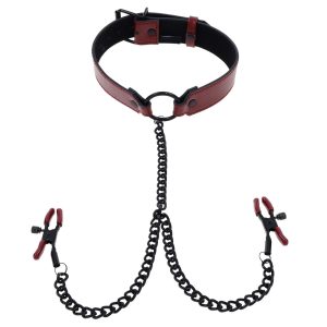 Saffron Collar with Nipple Clamps