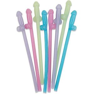 Glow in the Dark Naughty Straws